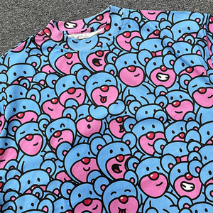 เสื้อยืดคอกลมแฟชั่นลายการ์ตูนพิมพ์ลายโพลีเอสเตอร์ระบายอากาศได้ดีทรงโอเวอร์ไซส์ - Product Image 4