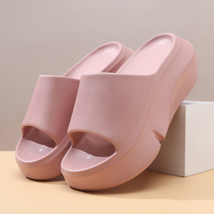 Sandalias de mujer con suela gruesa de EVA, que aumentan la altura, con punta abierta, transpirables, antideslizantes y resistentes al desgaste, para verano. - Product Image 3