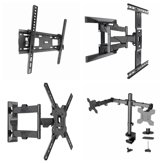 Full Motion Tilt Tv Mount 32-75 Tilting on Wall Strong Adhesive Retractable Motorized 26-55 for Tv Mount TV Bracket