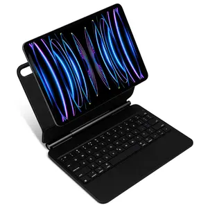 YiLing 2024 New Photovoltaic Charging Magnetic Magic Keyboard for iPad Pro 11 12.9 inch Multi-Touch Trackpad