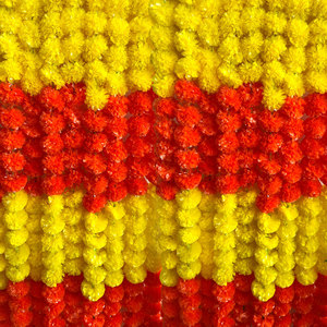 Ghirlanda <span class=keywords><strong>di</strong></span> Fiori Artificiali <span class=keywords><strong>di</strong></span> Calendula per il <span class=keywords><strong>Giorno</strong></span> dei Morti Messicano, Decorazione per Matrimoni e Feste Indiane - Product Image 6