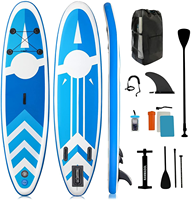 Planche à pagaie gonflable debout de planche de surf de 10FT surfant avec des ailerons amovibles