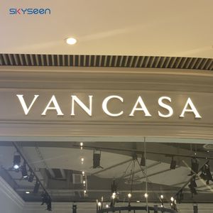 Skyseen özel yüksek kalite <span class=keywords><strong>3D</strong></span> Premium akrilik kanal harf işaretleri şirket logosu aydınlatmalı LED reklam işareti - Product Image 5