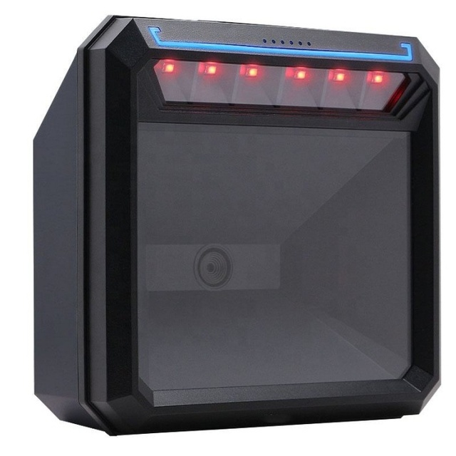Supermarket Long Distance Handsfree Omnichannel Desktop 1D 2D qr Barcode Scanner with USB Interface in Stock