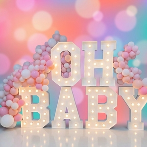 Letras Luminosas LED Electrónicas Gigantes <span class=keywords><strong>de</strong></span> 4 y 5 Pies para Exteriores, Ideales para Decoración <span class=keywords><strong>de</strong></span> Fiestas, Cumpleaños y Eventos - Product Image 1