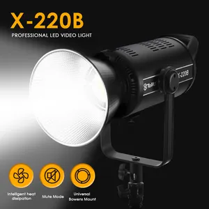 TOLIFO X-220B 230W profesyonel Outdoor 2700K-6500K LED Video işık yerleşik 12FX etkileri açık stüdyo fotoğrafçılığı için Film