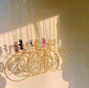 Atrapasueños <span class=keywords><strong>de</strong></span> cristal <span class=keywords><strong>de</strong></span> grava arcoíris <span class=keywords><strong>de</strong></span> piedra <span class=keywords><strong>de</strong></span> viruta Natural colgante <span class=keywords><strong>de</strong></span> bola <span class=keywords><strong>de</strong></span> cristal grande carillón <span class=keywords><strong>de</strong></span> viento atrapasoles para la decoración del coche del hogar - Product Image 3