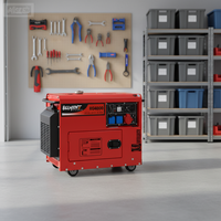 10KVA XGY-10 Mobiler Einphasen-Generator 200A 400V/230V/220V 50/60Hz 24V DC Start Wassergekühlt 1800 U/min ATS Schalldämpfendes Gehäuse