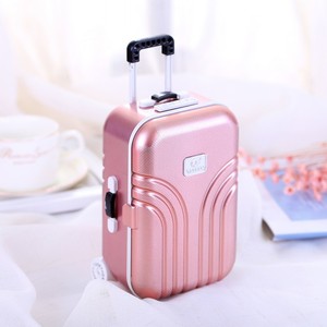 Yu Mo Mini Trolley <b>Suitcase</b> 15.5 x 10.5 x 7 Cm Rotating Jewelry Box For Girls Student Gift - Product Image 4
