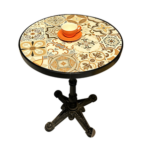 Arredamento Commerciale per Bistrot, <span class=keywords><strong>Tavolo</strong></span> con Piano in Piastrelle per Caffetteria, Pasticceria, Ristorante Moderno, Fast Food, <span class=keywords><strong>Cucina</strong></span>, con <span class=keywords><strong>Sedie</strong></span> - Product Image 5