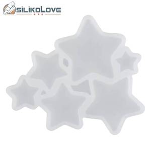 MUYULINS Factory 6-Cavity Star-Shaped Maker LFGB Platinum BPA-Free Silicone <b>Cookie</b> DIY Cake Decorating <b>Mold</b> - Product Image 6