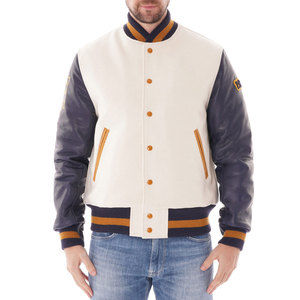 Customizable High Quality Men Winter Varsity <b>Jacket</b> Front Custom Logo Stand Collar Latest Design Streetwear Varsity <b>Jacket</b> Men - Product Image 1