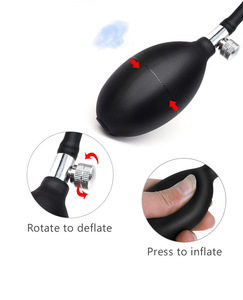 Inflatable Butt <strong>Plug</strong> Inflatable <strong>Anal</strong> <strong>Plug</strong> Built-in Two Steel Balls <strong>Pump</strong>,Silicone Expandable <strong>Anal</strong> Sex Toys for Man and Women - Product Image 6
