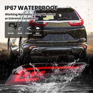 Luci LED Lampeggianti per Auto <span class=keywords><strong>2</strong></span> Pezzi per Honda CRV CR-V 2017 2018 2019, Riflettore Multifunzione 12V, Luce Posteriore, Luce Freno per Paraurti - Product Image 6
