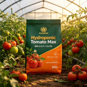Engrais hydrosoluble <span class=keywords><strong>NPK</strong></span> 5-3-7 enrichi en calcium <span class=keywords><strong>pour</strong></span> <span class=keywords><strong>tomates</strong></span>, poivrons et aubergines, spécialisé dans la famille des Solanacées <span class=keywords><strong>pour</strong></span> culture hydroponique - Product Image 1
