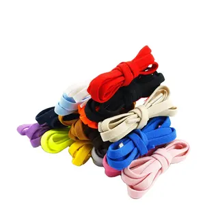 High Quality Spandex Elastic Shoelaces With Press Lock 100cm For Sport Sneakers No Tie Flat Colored ShoeLaces