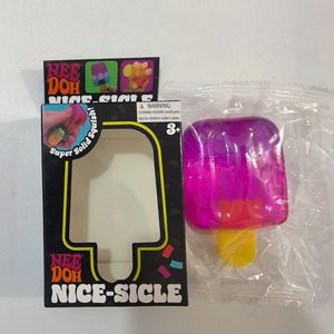 Juguete Antiestrés de Maltosa en Forma de Cubo de Hielo, de Alta Calidad, Sensorial, para Aliviar el Estrés, Gadget de Descompresión, Cubo de Rebote Lento - Product Image 4