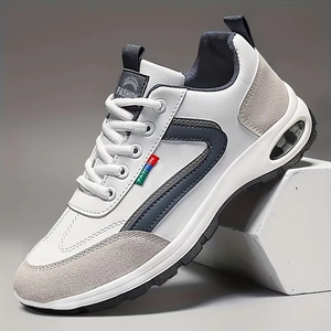 Baskets décontractées pour hommes à semelle épaisse, grandes <span class=keywords><strong>tailles</strong></span>, légères, confortables et polyvalentes, pour le sport en extérieur et la course à pied, à lacets - Product Image 3
