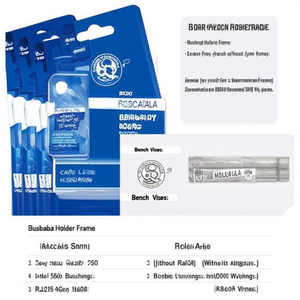 Support de fixation Fami pour banc, bleu RAL5012, L565 D450 H350, sans bagues - Product Image 3