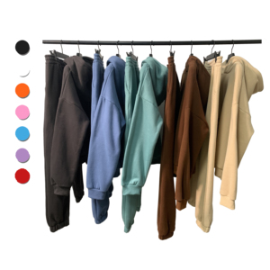 Dropshipping Ensemble de survêtement unisexe deux pièces Ensemble de survêtement en coton Pantalon de survêtement et <span class=keywords><strong>sweat</strong></span> à capuche - Product Image 1