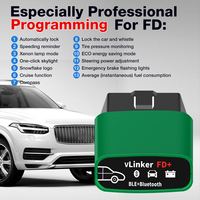 Vgate VLinker FD+ (BLE4.0) Forscan Bluetooth/WiFi OBD2 Adapter Pemindai BLE untuk IOS Android