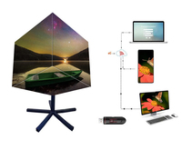 Cubo Magico LED Personalizzato con Display a Colori a 360 Gradi, Schermo Pubblicitario Digitale per Saloni Auto, Mostre e Centri Commerciali