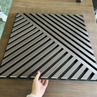 Dernier design, fabriqué en usine, panneau mural acoustique en MDF de forme spéciale, absorbant le son, pour les espaces hôteliers