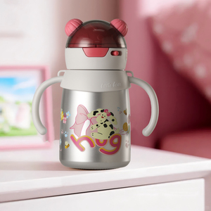 Cute Cartoon kids Stainless Steel Insulated Tumbler leakproof baby Water <b>Bottle</b> For Children Back To School Use - Product Image 3