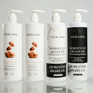 Shampooing pour cheveux à l'huile d'argan et d'arbre à thé bio antipelliculaire sans sulfate personnalisé de marque privée