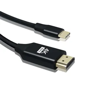 OEM USB C HDMI 2.0 kablosu 6ft 6ft 10ft 4K60Hz USB 3.1 tip C HDMI 2.0 kablosu Samsung MacBook iPad Huawei ile uyumlu
