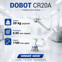 Brazo Robótico Colaborativo DOBOT CR20A de Alta Resistencia, 20 kg de Carga Útil, 6 Ejes, Cobot Industrial Compacto para Atención de Máquinas y Empaquetado