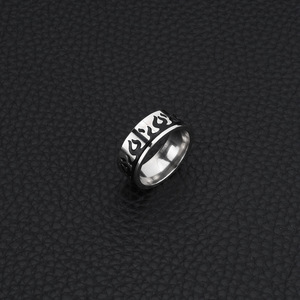 2026 New Popular Simple Unique Design Vintage Flame Pattern <b>Ring</b> <b>Adjustable</b> Unisex's Stainless Steel <b>Rings</b> Wholesale Jewelry - Product Image 2