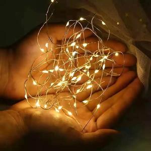 Guirnalda de Luces de Hadas con 20 LED, Cable de Cobre, Decoración Navideña para Interiores, Dormitorios y Bodas - Product Image 5