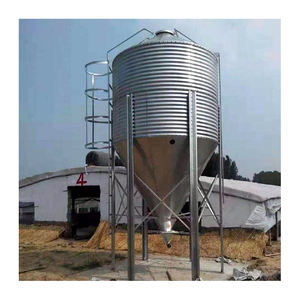 صناديق تخزين الأعلاف المجلفنة، معدات مزارع الخنازير، صوامع الحبوب، حاوية علف سعة 10 طن و20 طن - Product Image 2