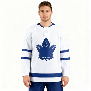 قميص هوكي من البوليستر المطرز، قميص هوكي جليدي للرجال والنساء قابل للتنفس للاستخدام الخارجي، قميص هوكي أصلي للتدريب - Product Image 5