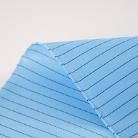 En Stock tissu de soie propre antistatique 2/3 sergé 75D/72F rayure (fil conducteur noir 0.5) salopette anti-poussière antistatique