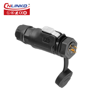 Cnlinko IP68 connecteur étanche fil câble prise prise M12 3 broches led lampe Circuit électronique connecteur métal plastique