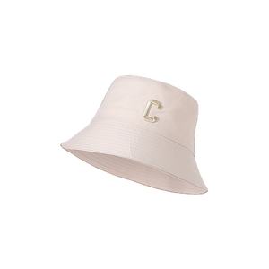 Chapeau seau d'été pour femmes, version coréenne, protection UV, broderie personnalisée, lettre C, chapeau de pêcheur - Product Image 2