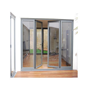 Porte coulissante en aluminium, design moderne, porte de sécurité, garage, maison, balcon, terrasse, porte battante en aluminium - Product Image 5