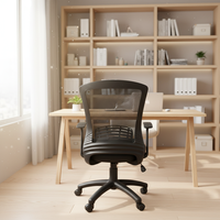 Chaise ergonomique moderne à dossier bas, pivotante et réglable en hauteur, en maille, pour la maison, le bureau, le salon, l'hôpital, l'atelier