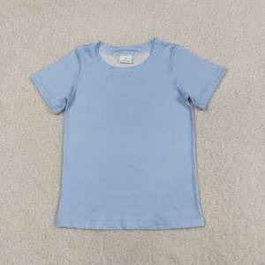 Conjunto de Ropa de Verano para Niños Pequeños, Camiseta Azul de Manga Corta con Pantalones Cortos Azules de Camuflaje - Product Image 4