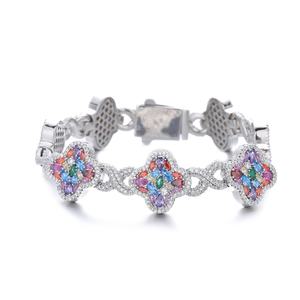 Pulsera Unisex de Cobre Chapado en Oro con Patrón de Trébol de Cuatro Hojas Estilo Pequeña Fragancia, Multicolor, para Comercio Transfronterizo - Product Image 6