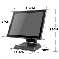 Terminales Punto de Venta Todo en Uno de 15.6 Pulgadas Plegables con Pantalla Táctil Windows para Pedidos de Comida en Restaurantes para Sistemas POS