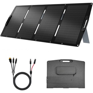 Next Generation <b>Feather</b> 200W High Efficiency <b>Black</b> Lightweight Monocrystalline Foldable Solar Charger Emergency Portable TUV - Product Image 1