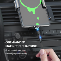 Cordon tressé en nylon magnétique 9 broches amélioré USB-A vers câble de chargeur lumineux Micro USB Type C pour iPhone Samsung Huawei Sony LG
