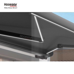 Cơ Giới điện ban công đầy đủ Cassette nhôm mái hiên mưa bằng chứng có thể thu vào ngoài trời Patio ban công gấp cánh tay mái hiên - Product Image 4