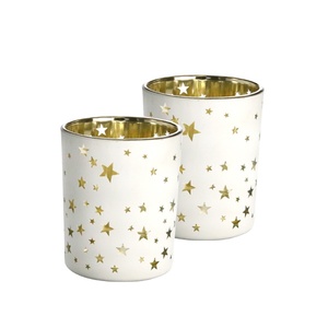 hot selling Candle Jars Wholesale Empty Unique Luxury Clear Glass Candle Cup For Home Decor