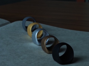 แหวนแต่งงานซิลิโคนสำหรับผู้ชายแหวนคู่รักดีไซน์สะพานมาใหม่ - Product Image 4