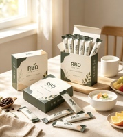 Boîte d'emballage personnalisée pour sachets de poudre de café enzymatique, protéines, collagène, vitamines et bâtonnets de boisson