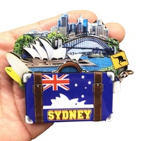 Fabricants de souvenirs touristiques australiens décoratifs aimant de réfrigérateur personnalisé Sydney Melbourne Kangourou Koala aimant de réfrigérateur